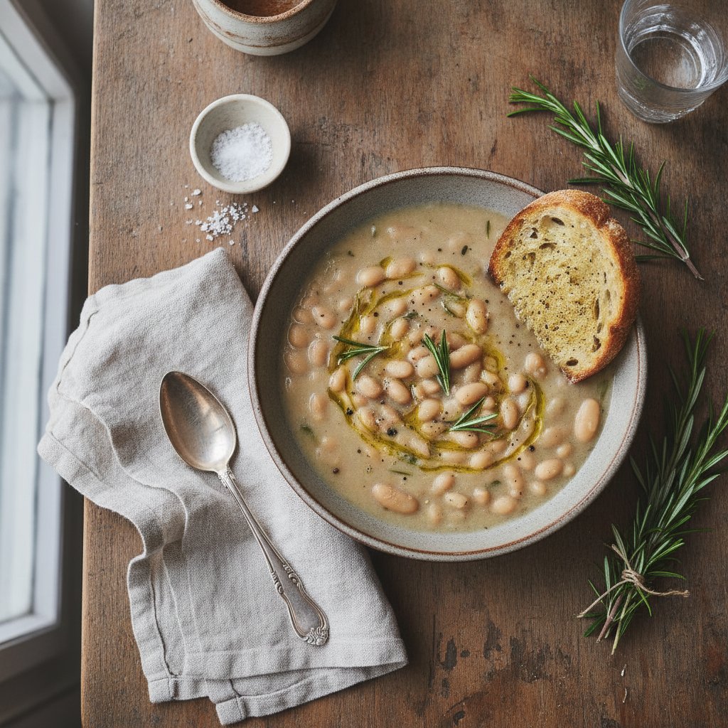Tuscan White Bean & Rosemary Soup