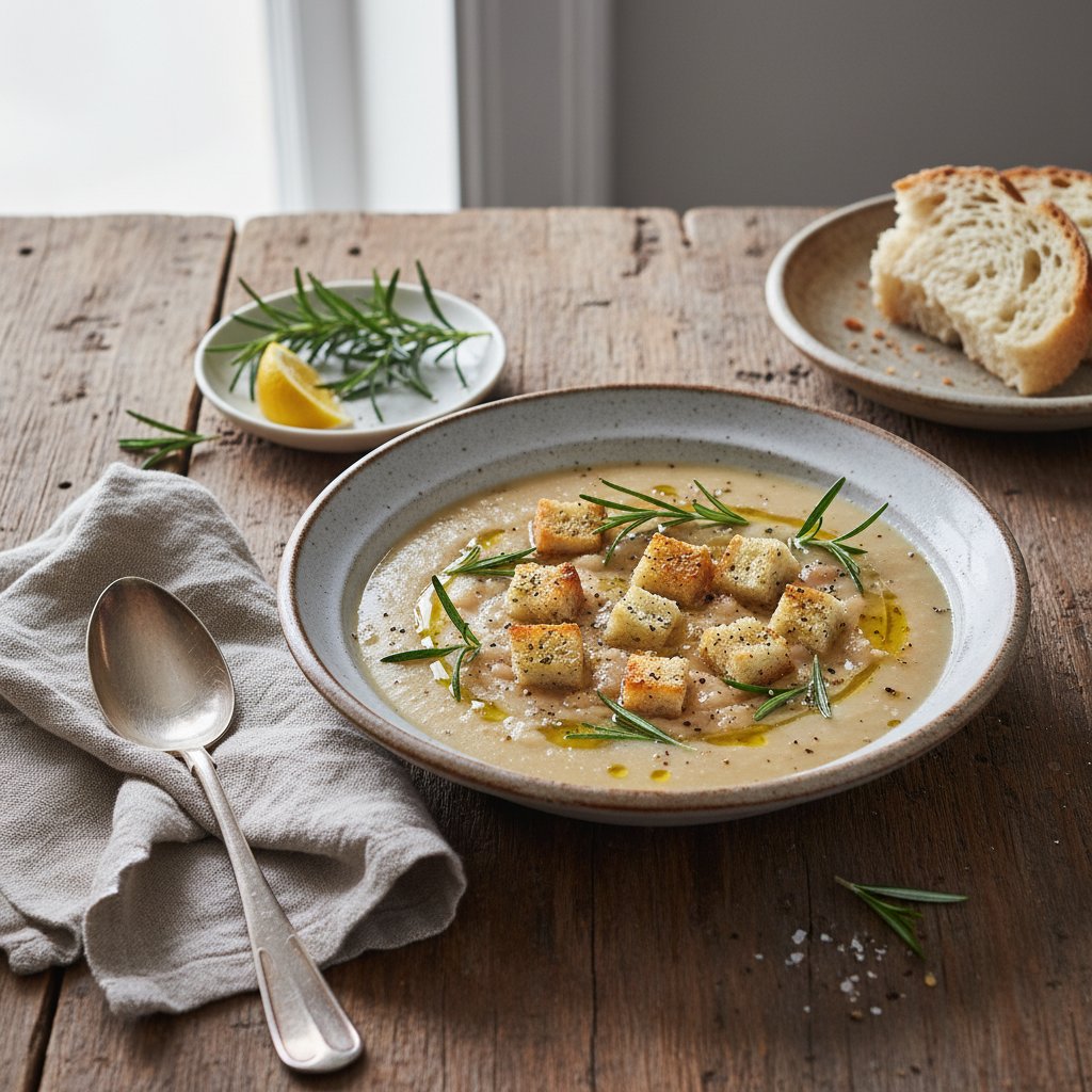 Tuscan White Bean Soup with Rosemary