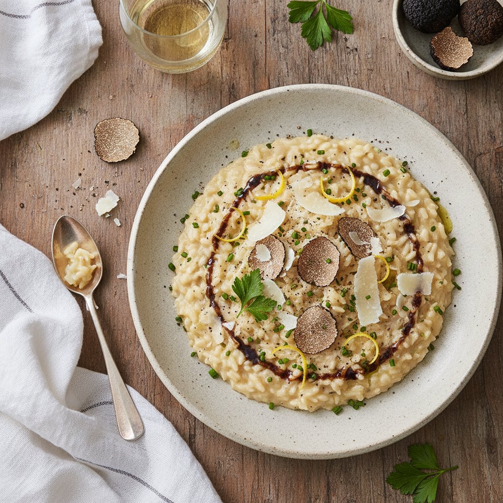 Ultimate Truffle Risotto with Parmesan and Lemon Zest