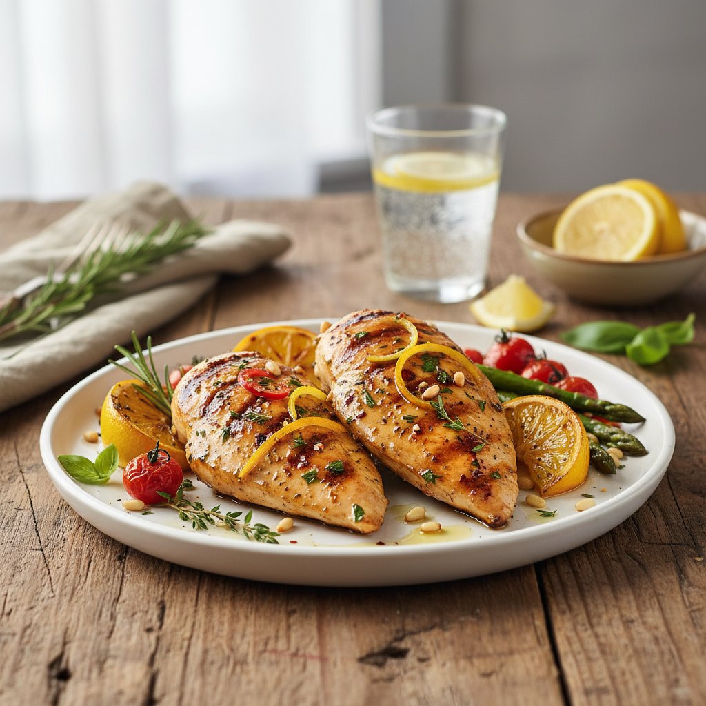 Zesty Italian Citrus and Herb Grilled Chicken Breasts