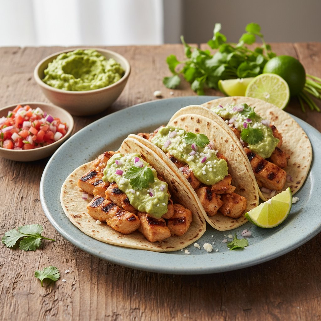 Zesty Lime and Cilantro Grilled Chicken Tacos
