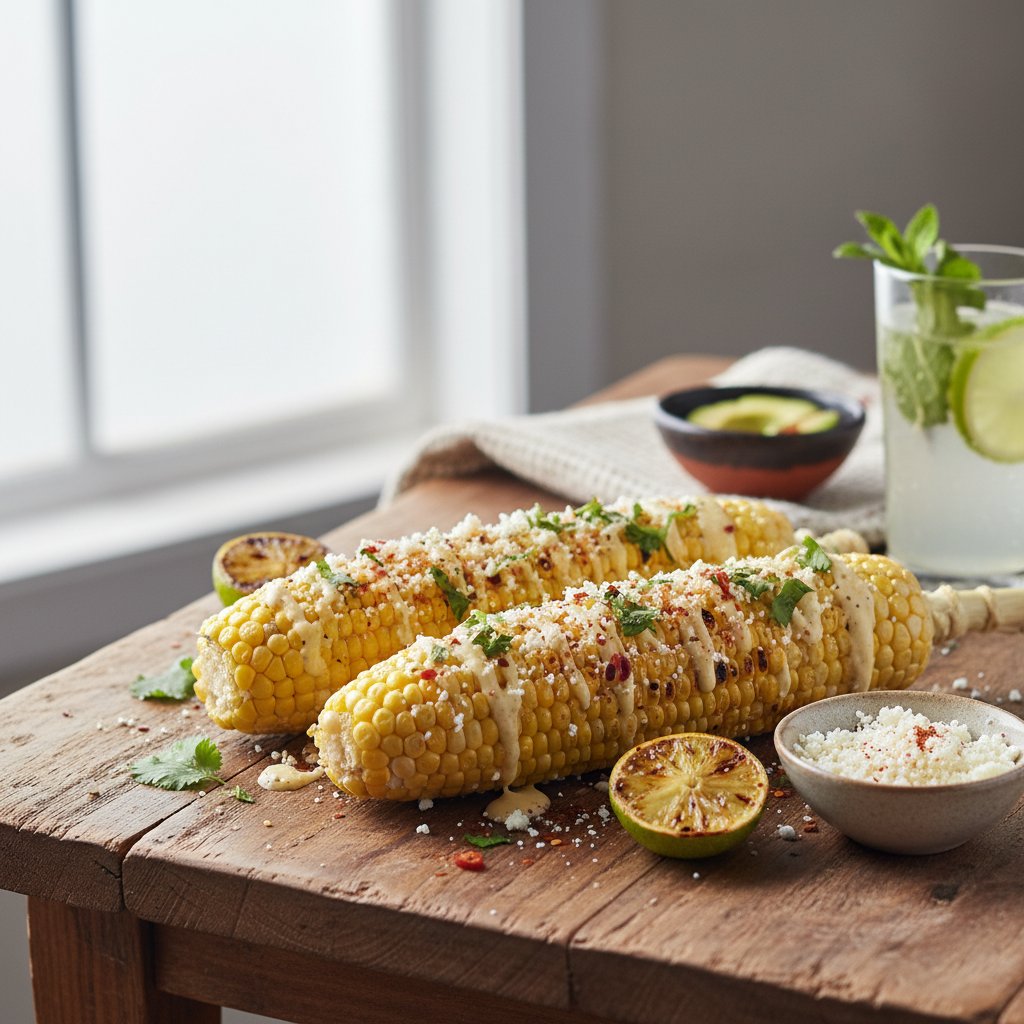 Zesty Mexican Elote Corn on the Cob
