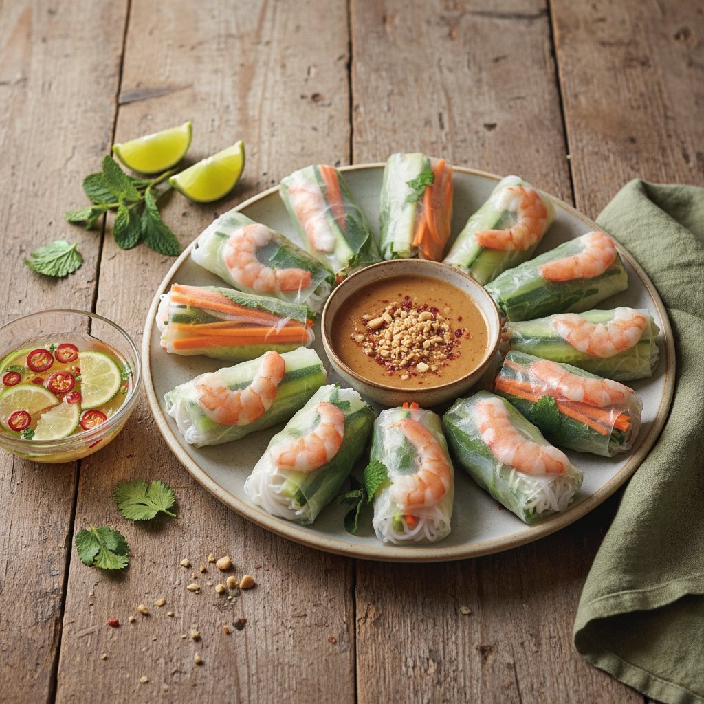 Zingy Vietnamese Spring Rolls
